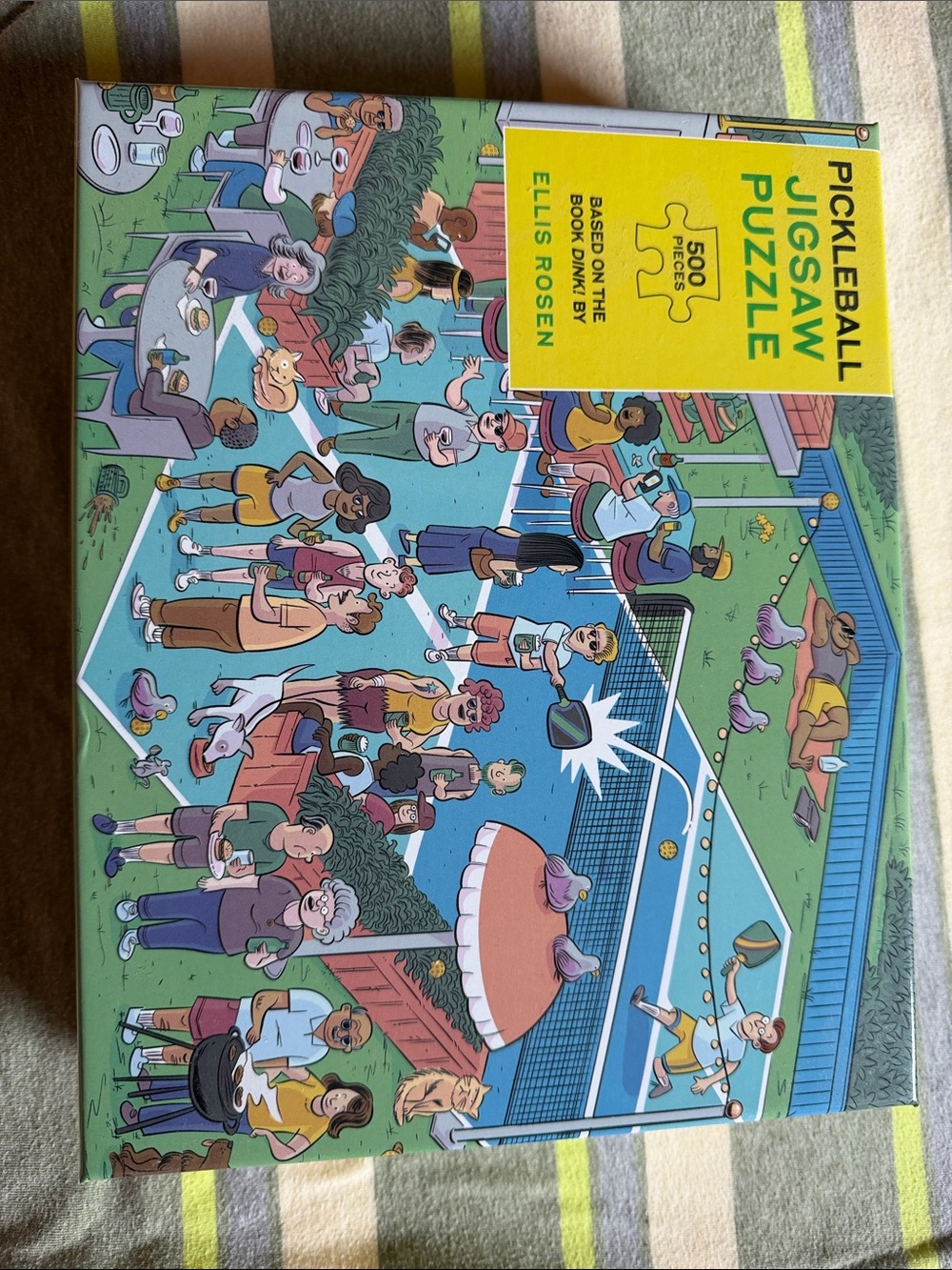 Pickleball Jigsaw Puzzle - Colorful Court Scene